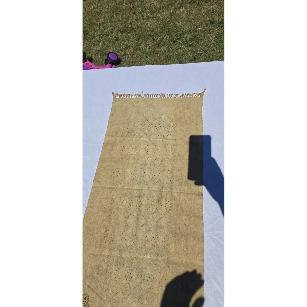 Persian Ghalamkar (Kalamkari) hand-block printed cotton textile 36×17